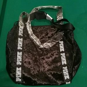 Victoria's Secret Pink Velvet weekender duffel bag